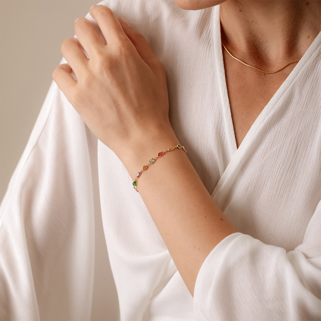 Renkli Gökkuşağı Bileklik