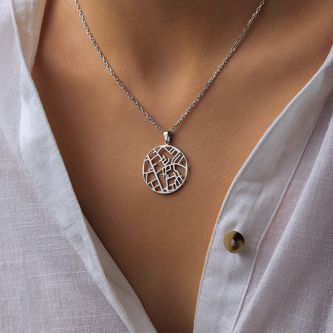 Kişiye Özel Harita Kolye