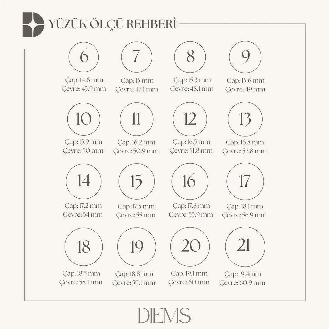 Kişiye Özel Zarif Harf Yüzük